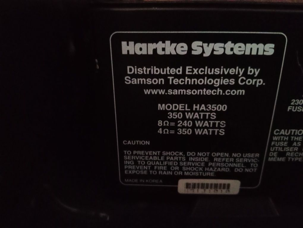 Amplificador Hartke HA 3.50.0 350Watts
