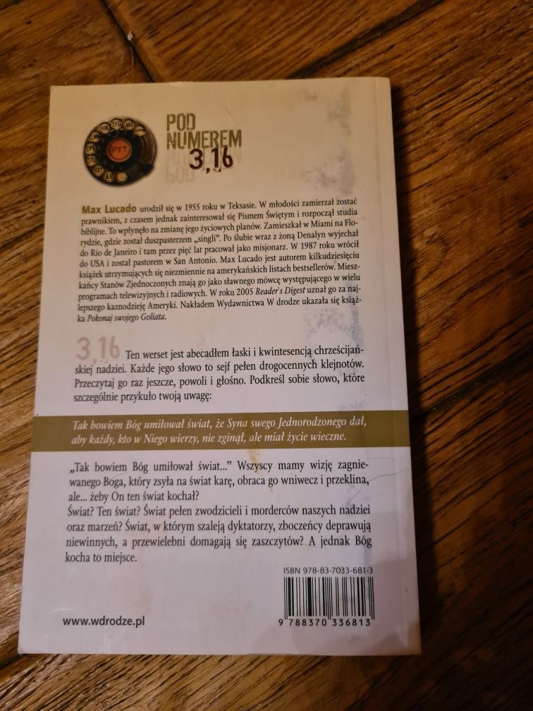 Ksiązka Pod numerem 3.16