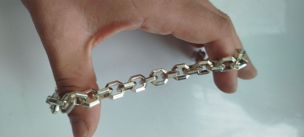 Срібний браслет 50г чоловічий мужской серебряный браслет 925 серебро
