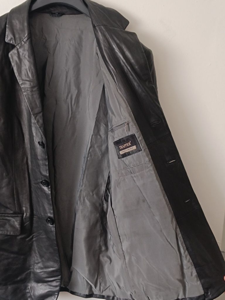 Пиджак мужской  фирмы Траппер кожаный  оригинал Германия размер 52