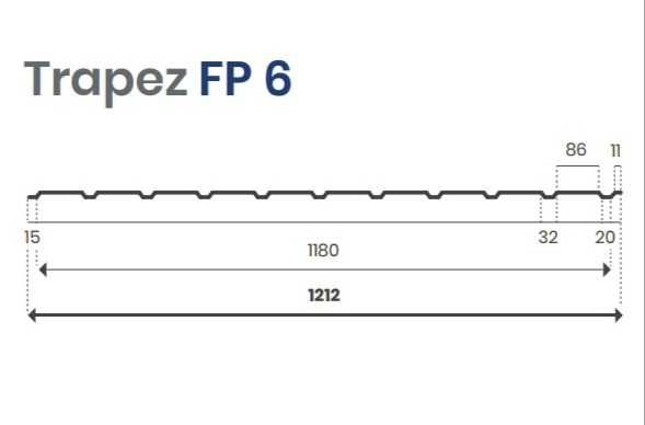 Blacha trapezowa, trapez T 8, T18, T20, T35, trapezówka blacha na dach