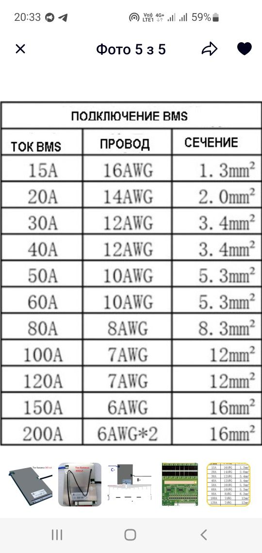 БМС Плата. BMS Li-ion 13S/48В 60A  (баланс 300мА) Lolan
