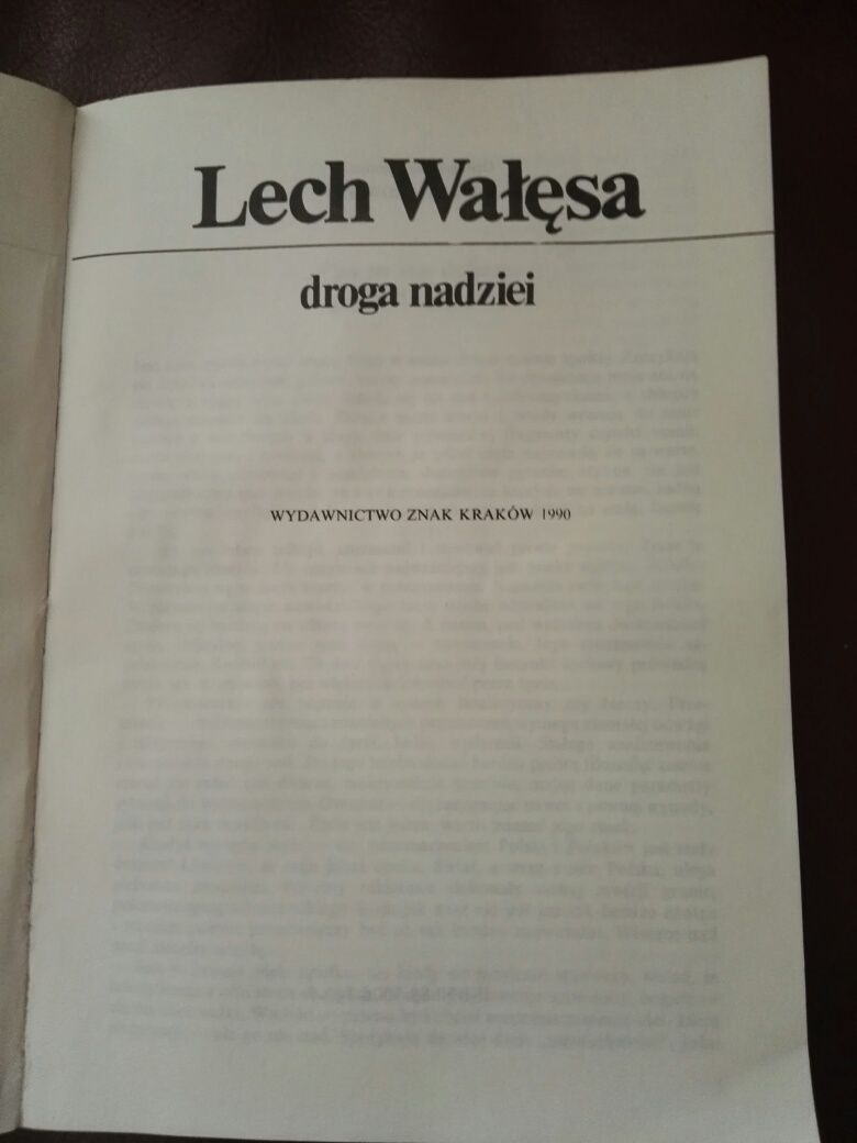 Książka -Lech Wałęsa "droga nadziei",OKAZJA