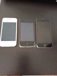 iPhones : IPhone 5 S + 2 IPhones 4 S,  para peças ou arranjo