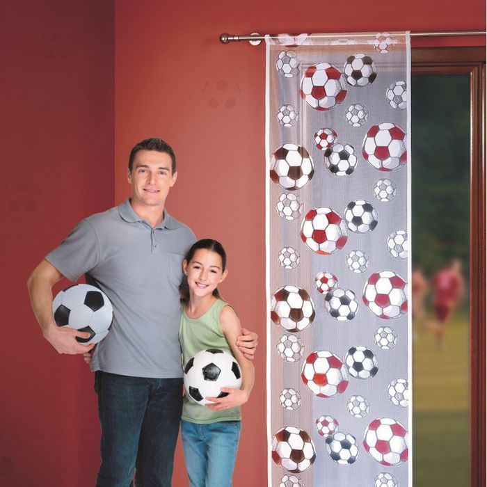 Firanka panel żakardowy dziecięcy szer. 60 cm GOL biało-kolorowy 60 cm