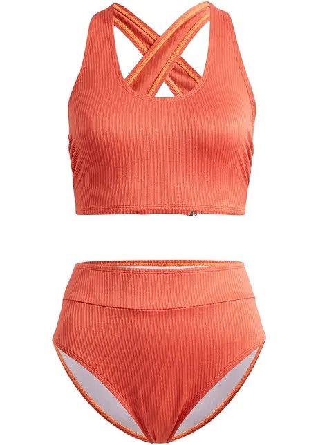 B.P.C bikini rude prążkowany materiał 42.
