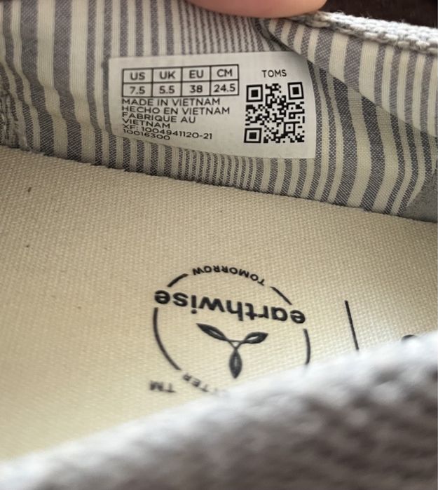 Якісні еспадрилі Toms