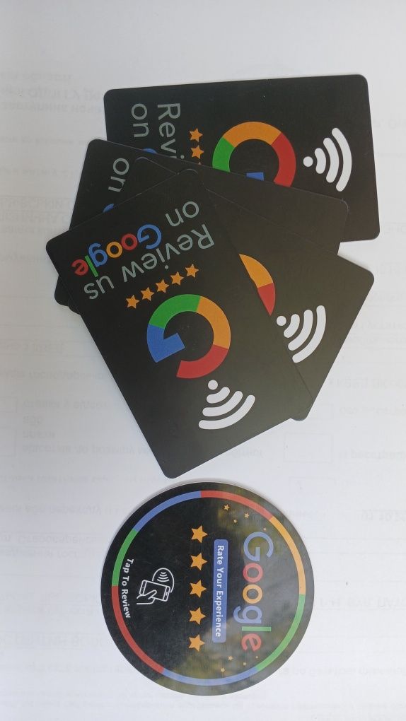 NFC tag картки для відгуків