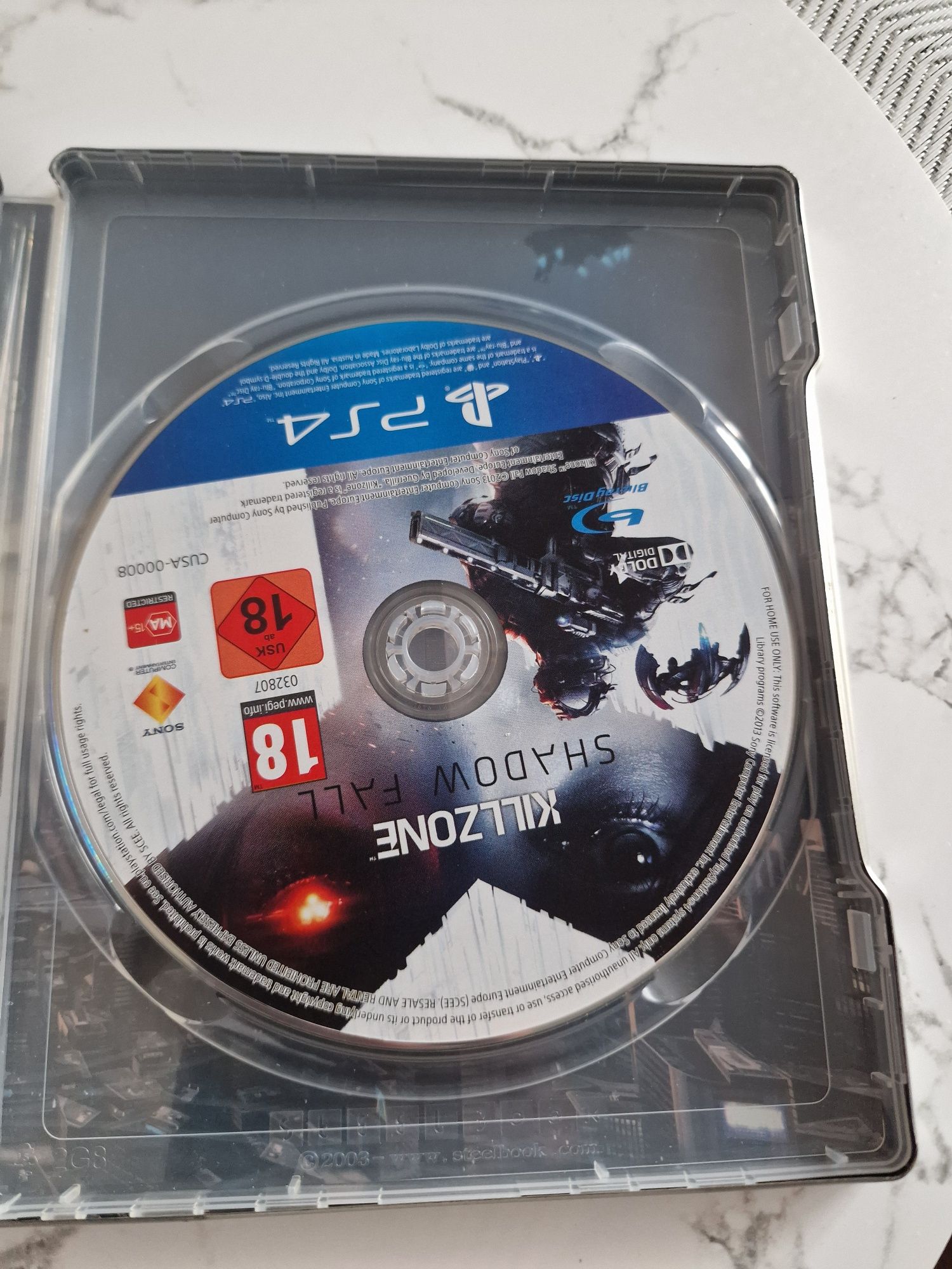 Killzone Shadow Fall ps4 steelbook