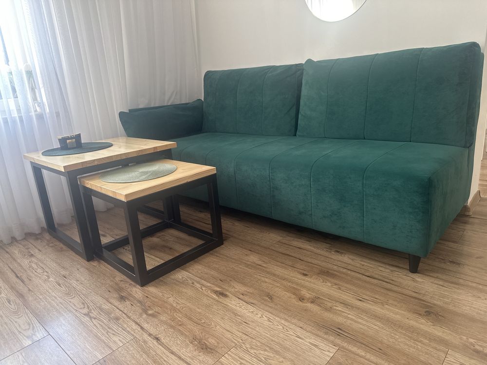 sofa butelkowa zielen