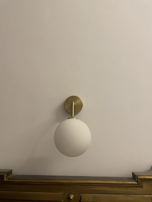 Kinkiety złote metalowe kule 2 sztuki lampy jak westwing