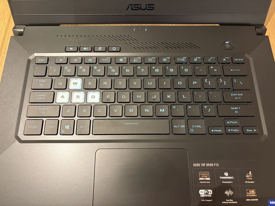 ASUS TUF F15 Dash FX516PM-HN181W /SSD M2 512gb /nvidia rtx 3060 6gb 2