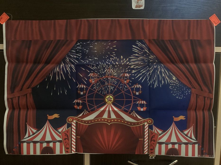 Фон для фото, постер новорічний, інтерьерний постер