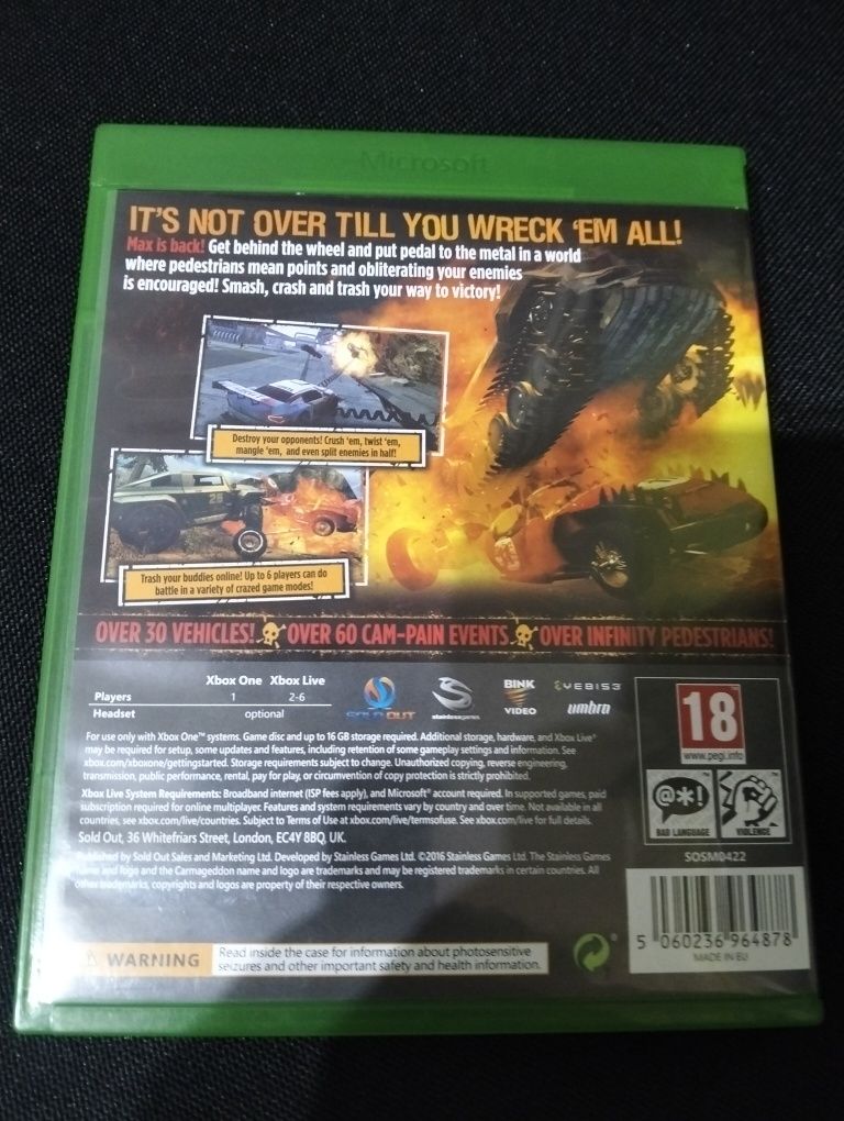 Gra na Xbox one carmageddon