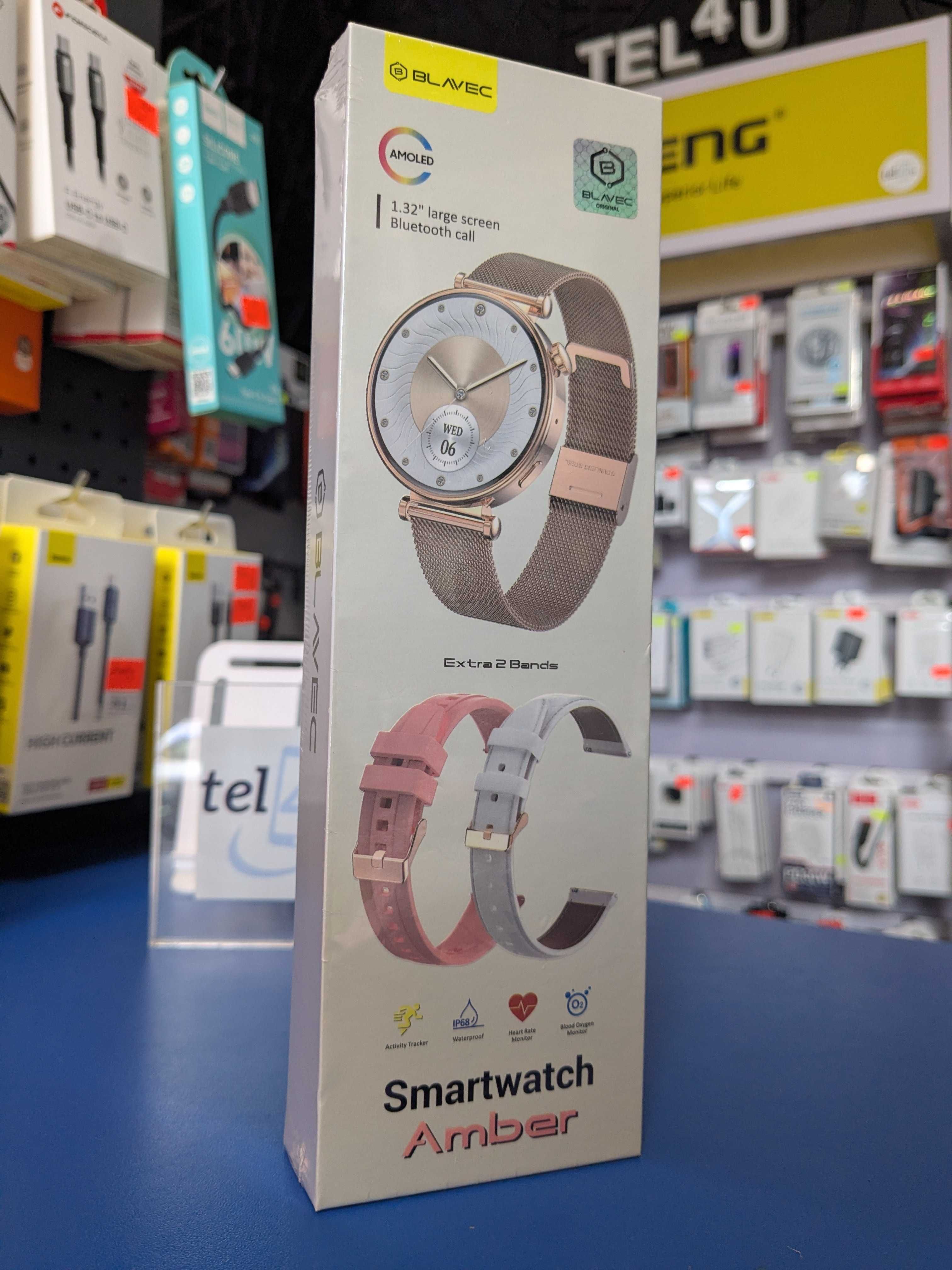 Sklep Tel4u - Smartwatch damski Blavec Amber + 2 paski