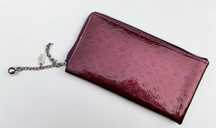 Portfel Bordowy Louis Vuitton Kopertówka Bordo Logowany LV