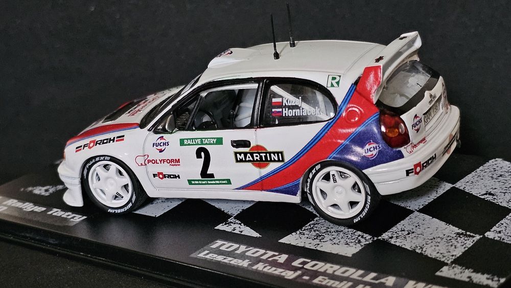 Rally Cars 1:43 Toypta Corolla WRC Kuzaj Tatry 2000 konwersja