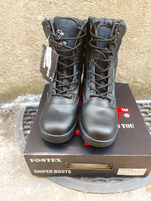 Botas FOSTEX pretas, ideais para vigilantes, PSP e GNR. Tamanho 43.