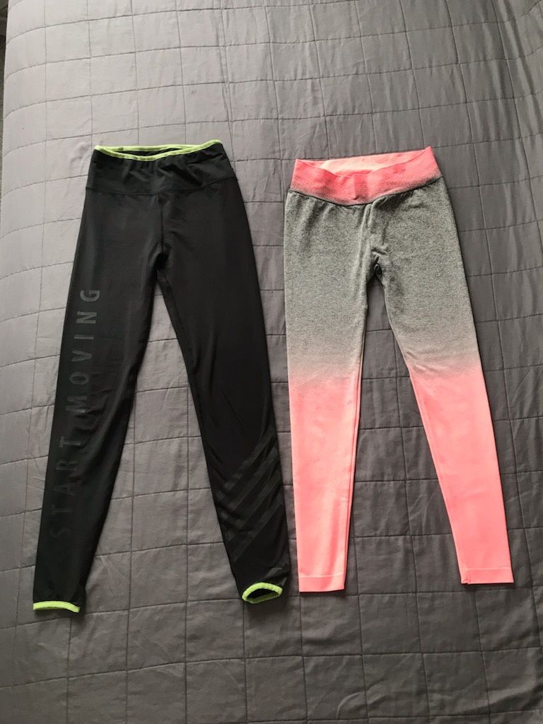 Leginsy damskie S sportowe fitness  2 pary Reserved Bershka