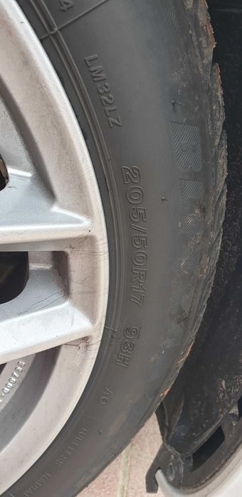 Skoda Octavia RS Felgi PLATIN Opony BRIDGESTONE 205/50R17