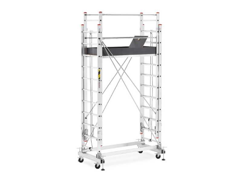 Rusztowanie aluminiowe jezdne wysuwane HIGHER 2x13 7,02m