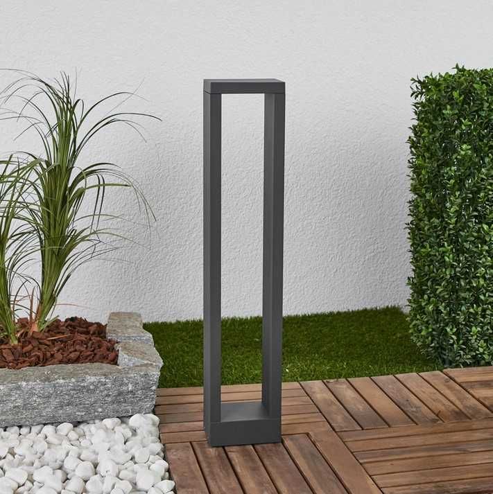 Lampa ogrodowa LED Lucande Jupp , 60 cm, antracyt, metal, IP54