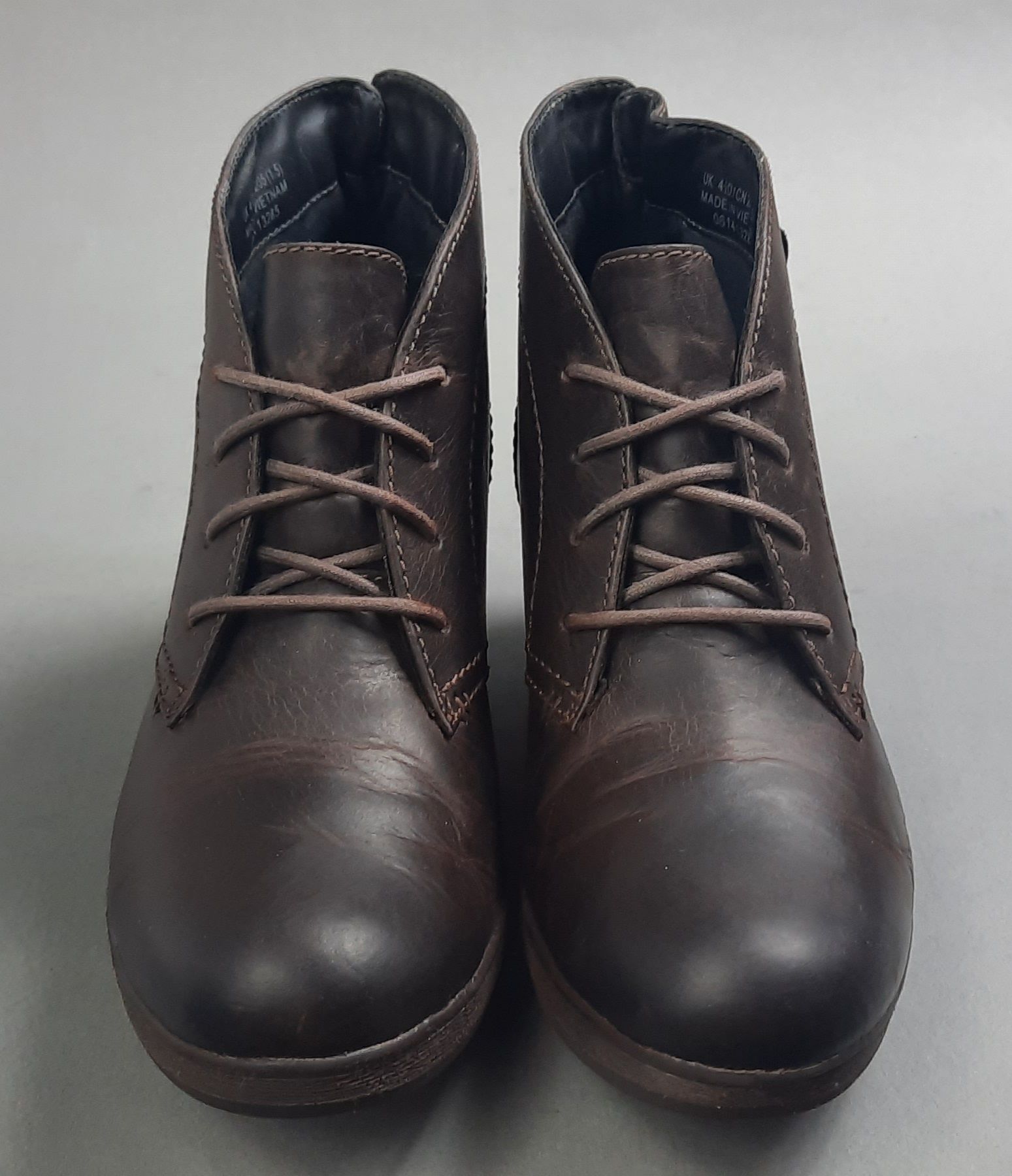 Clarks buty skórzane półbuty koturn Uk4,5D 37,5 24cm