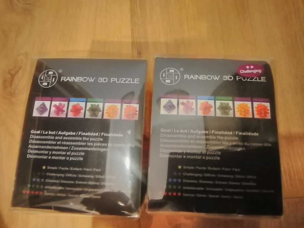 Jogos Montessori (Goki) + puzzles (Rainbow 3D Puzzle)