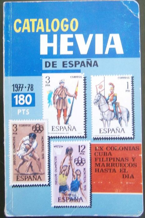 Katalog znaczków pocztowych hiszpańskich - Catalogo Hevia de Espana