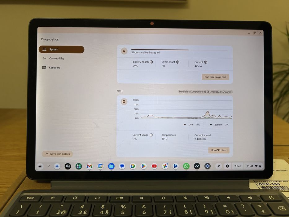 Tablet Lenovo chromebook duet 11