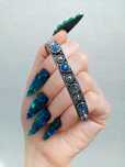 Pulseira escrava com labradorita / labradorites multicoloridas