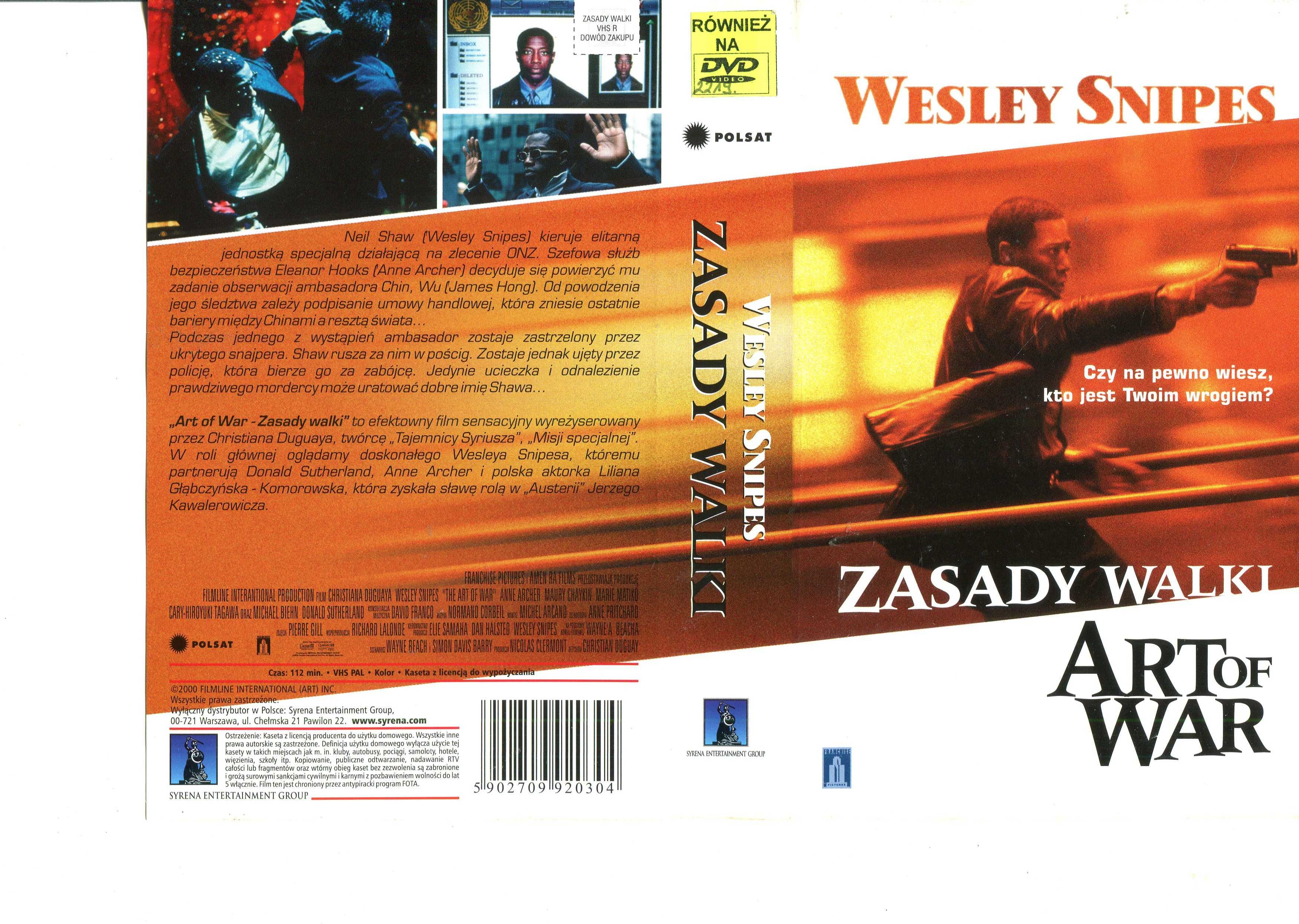 Zasady walko  kaseta vhs