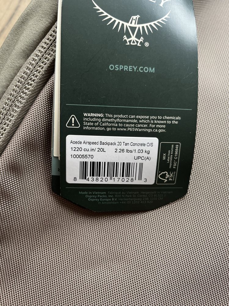 Plecak Osprey Aoede Airspeed 20