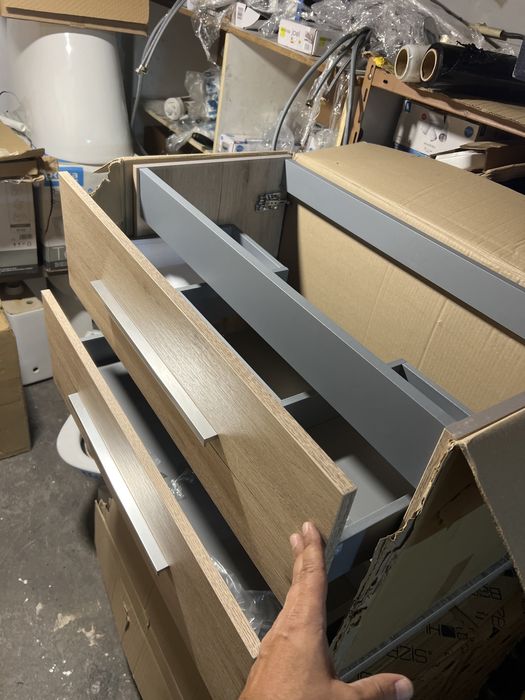 Movel Casa Banho com Lavatorio Suspenso 80x37