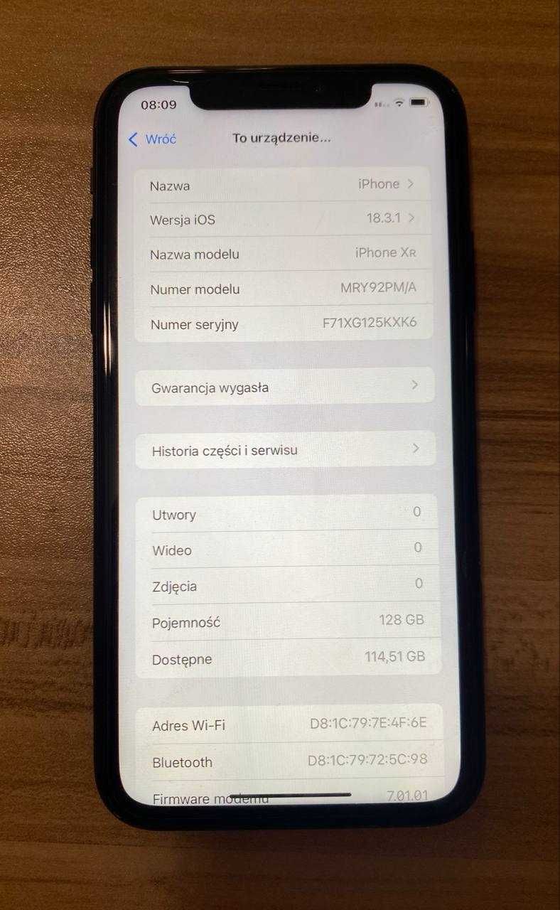Iphone XR 128 gb