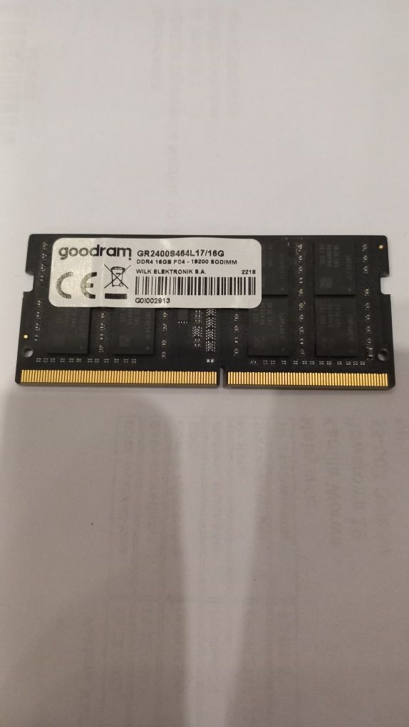 Pamięć RAM DDR4, używana, 16GB, sprawna