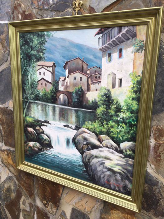 Pintura a óleo Paulo Ribeiro Assinada