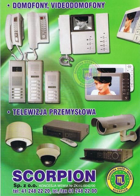 Alarmy, Kamery, Montaż, Ochrona ,Scorpion,GSM, wideopatrol,