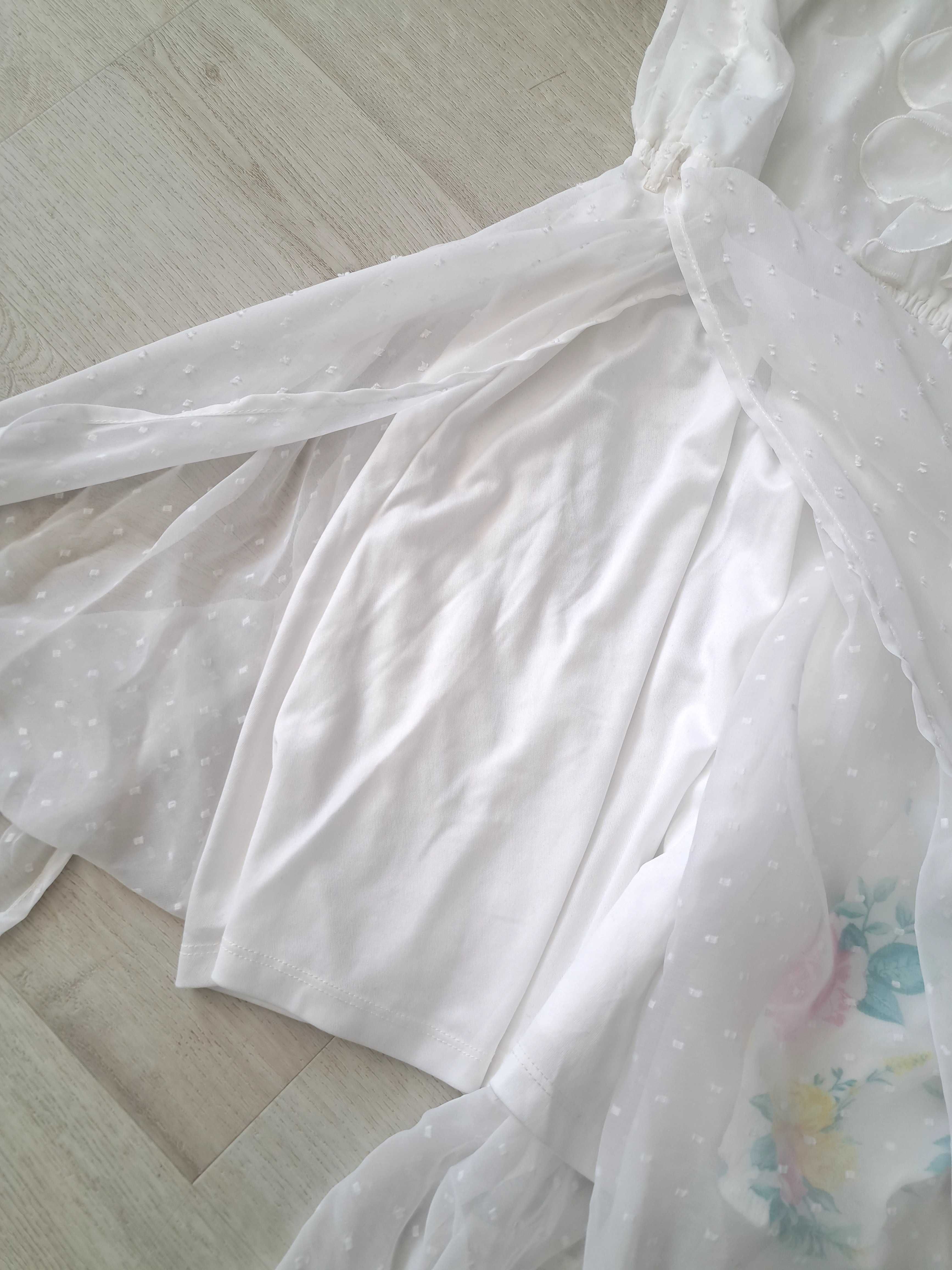 Sukienka Lindex biała 158 i bluzeczka h&m 158