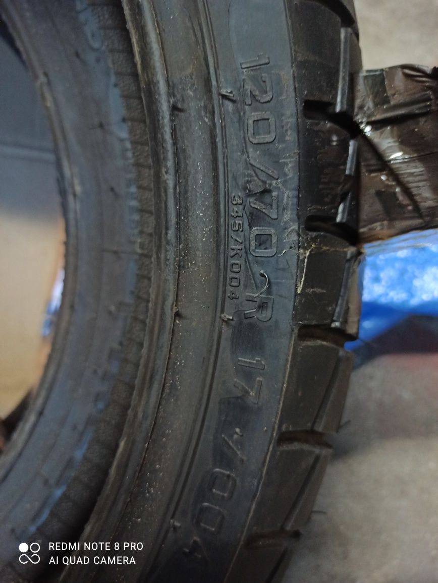 Opony motocyklowe Pirelli przód i tył 120/70 R17 i 180/55 R17