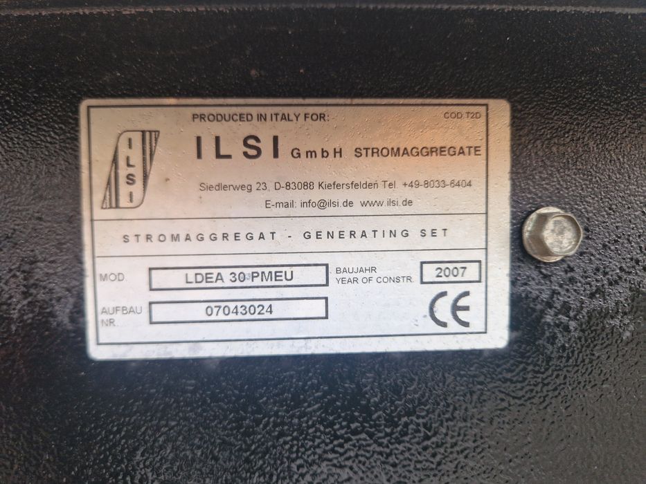 Agregat prądotwórczy ILSI LDEA 30 PMEU 230/400 V 28kW z Niemiec