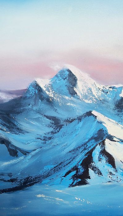 картина "Де сніг торкається небес"