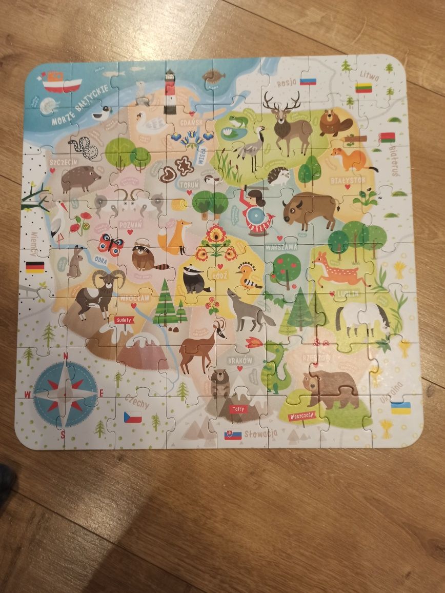 Puzzle czuczu mapa Polski