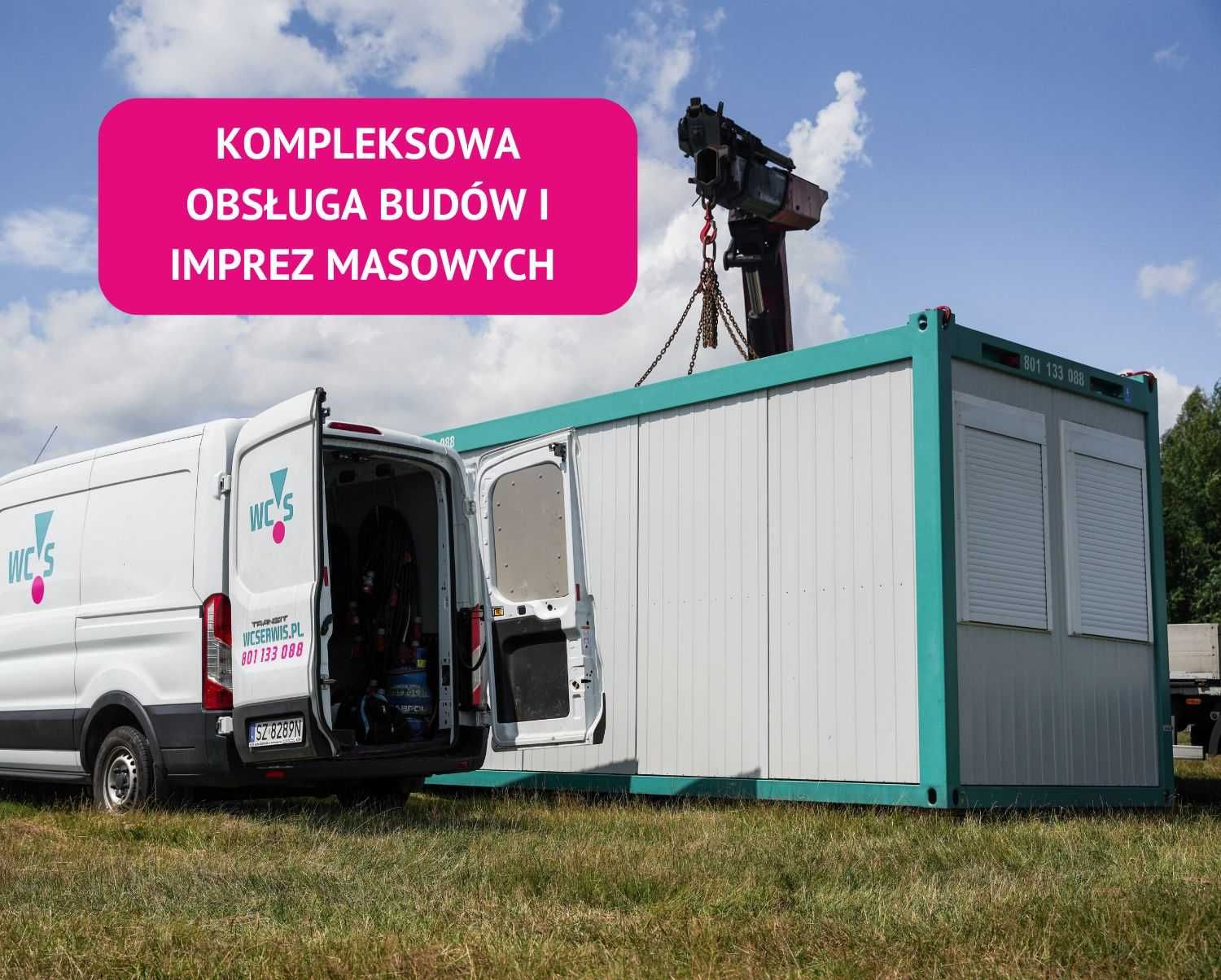 Toaleta przenośna – wynajem kabin WC na budowę, imprezę | Poznań