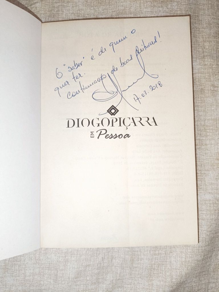 Autografado! Diogo Piçarra