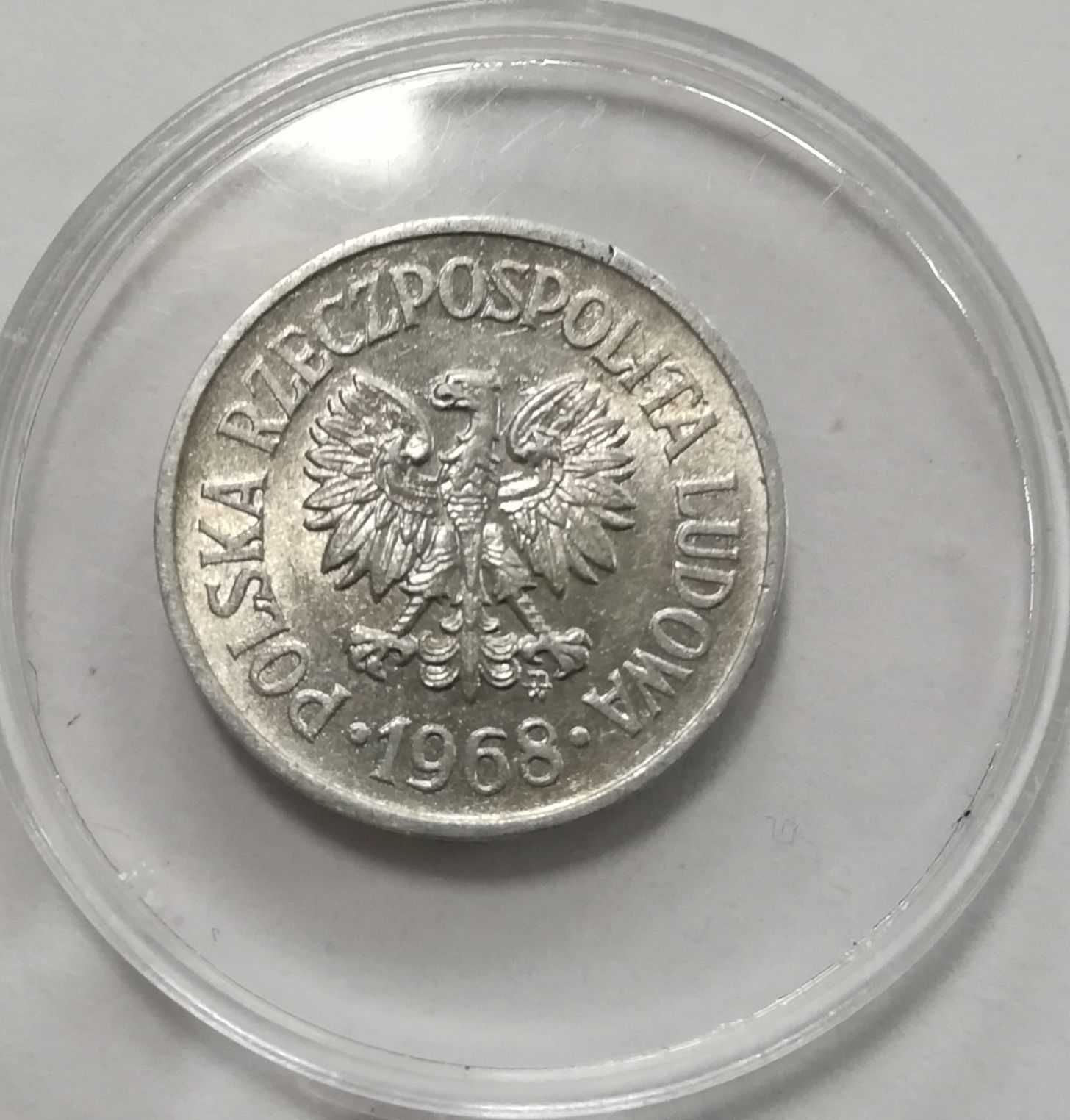 Moneta 10 gr z 1968 r, stan doskonały