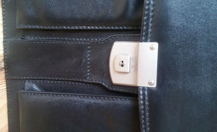 Кожаный портфель Amiet Швейцария / Swiss