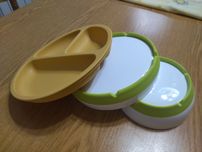Conjunto de 3 pratos para bebê