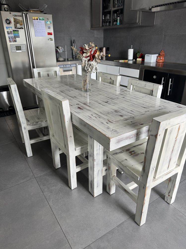 Mesa madeira branco