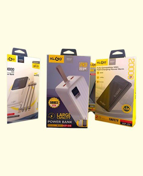 Повербанк KLGO KP-94 з дисплеєм 50000MAh, 22,5 W, 2хUSB